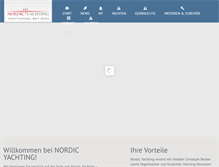 Tablet Screenshot of nordic-yachting.com